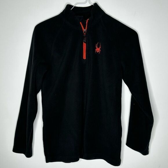 Spyder Black / Red 1/4 Zip Fleece Top in size Boys XL - Picture 3 of 6